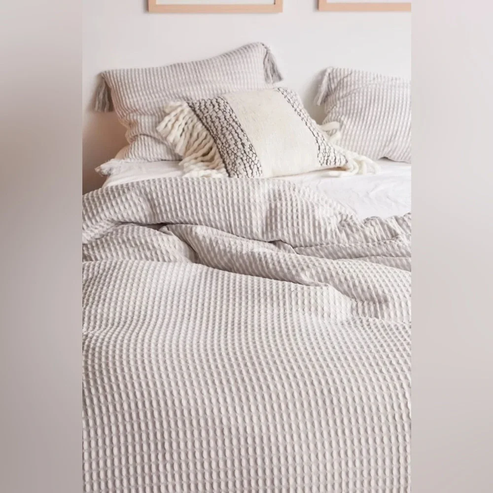 UO Waffle Duvet Cover